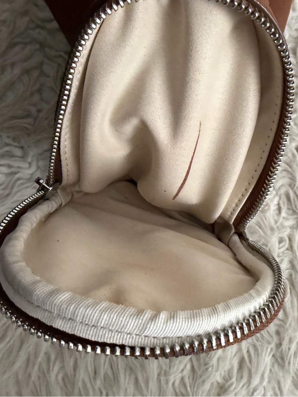 OSOI Cargo Hobo Shoulder Bag in Nubuck Brown - Picture 13 of 14